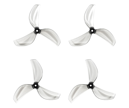 Akcesorium do dronów BetaFPV Gemfan 45mm (1.5mm) Clear Grey - potrójne śmigła (4 szt.)